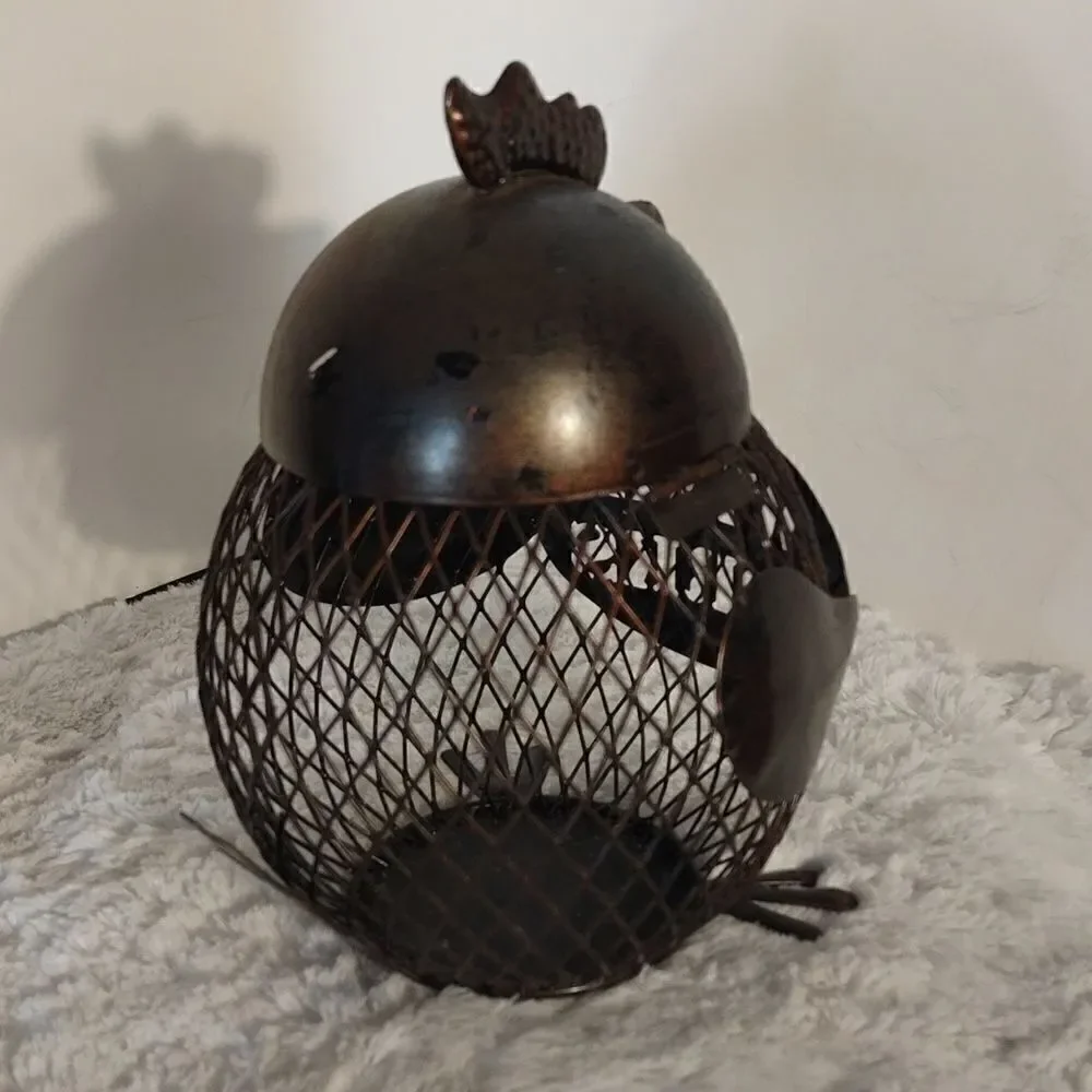 Metal Chicken Wine Cork Holder